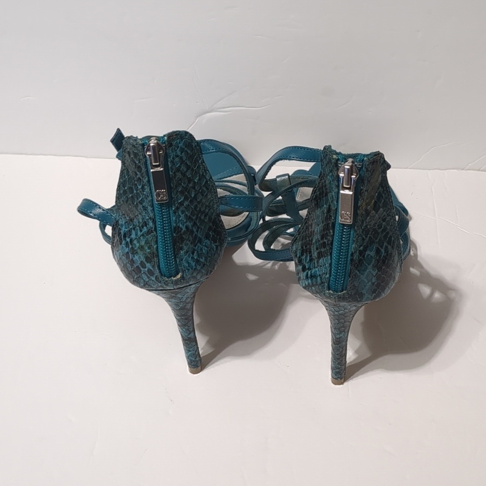 Christian Siriano for Payless aqua blue heels sandals women size 9.5 - Picture 3 of 15